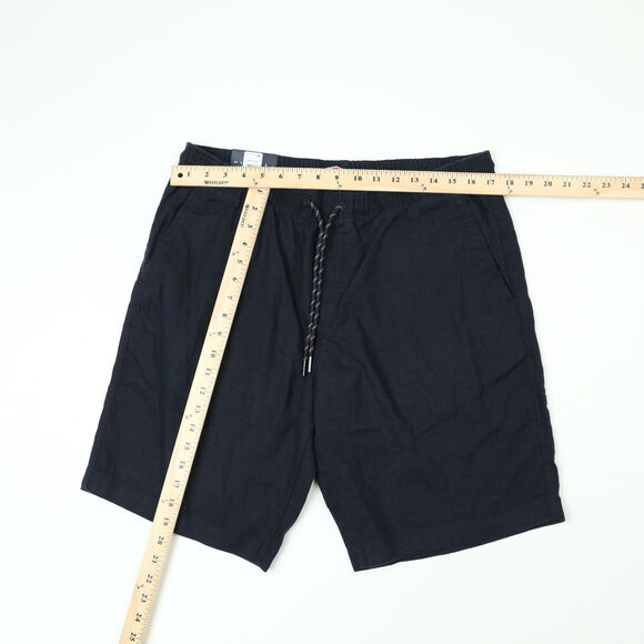 Tommy Hilfiger Men's Th Flex Relaxed Fit Tech Shorts Dark Blue Size 36 2607 - Picture 2 of 3